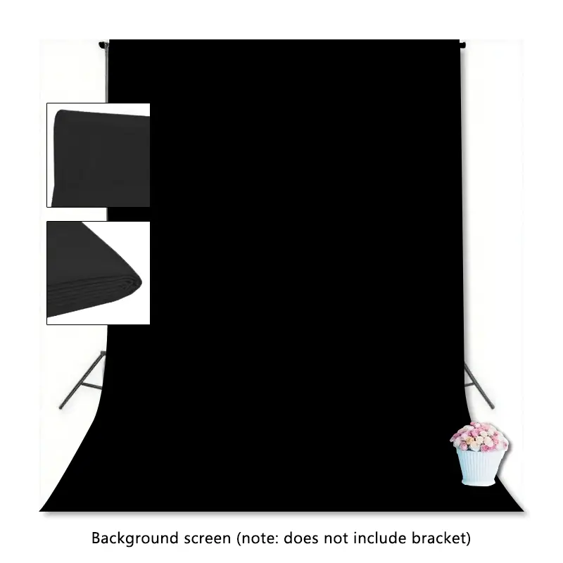 Black light absorbing cloth photography black cloth photography studio background cloth professional shooting props photography solid color black wall Tiktok shading advanced non reflective flannelette black screen