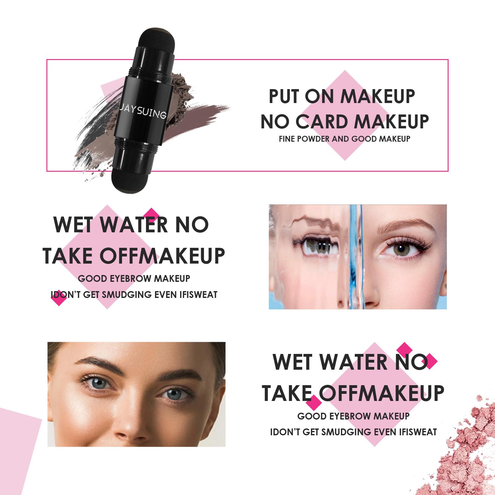 Jaysuing One Step Eyebrow Stamp Stencil Kit| Waterproof Brow Powder & Hairline Shadow| Long-Lasting & Natural Look for Beginners Jaysuing One Step Eyebrow Stamp Stencil Kit| Waterproof Brow Powder & Hairline Shadow| Long-Lasting & Natural Look for Beginners