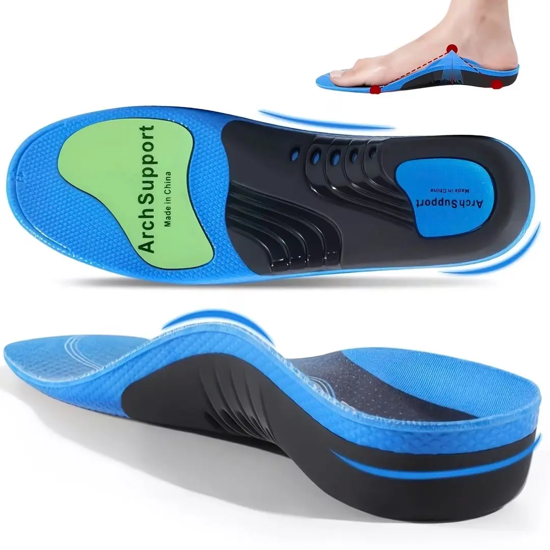 Orthotic Insoles, Cushion Insoles, Extra Large, over 240 Lbs, Wide Fit, Shock Absorption, Arch Support, Pressure Distribution, Customizable Shoe Liners, Shock Absorbing Insole