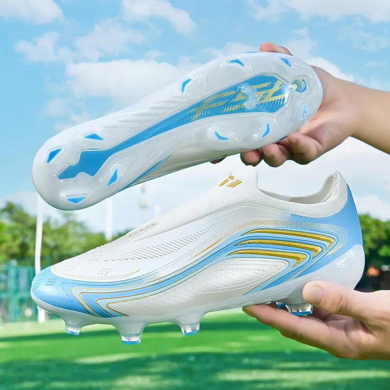 High-Quality Unisex Soccer Shoes for Indoor & Outdoor Use, Lightweight High-Performance, Long Studs, Anti-Slip and Durable, Super Grip, Fashionable, Sports Football Shoes