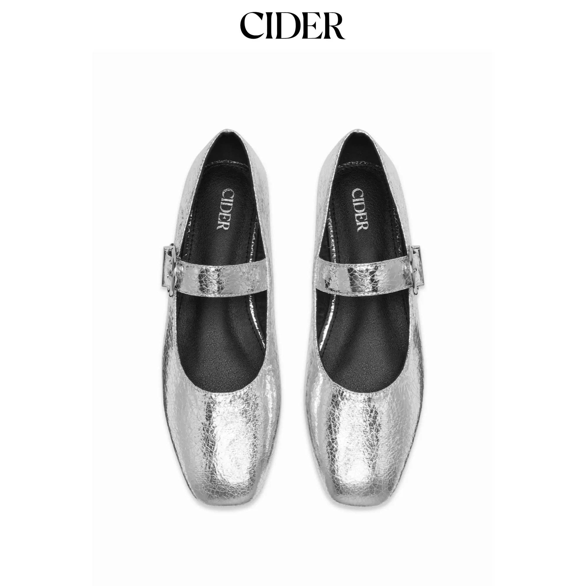 Cider SQUARE TOE MARY JANE FLATS SohoChic