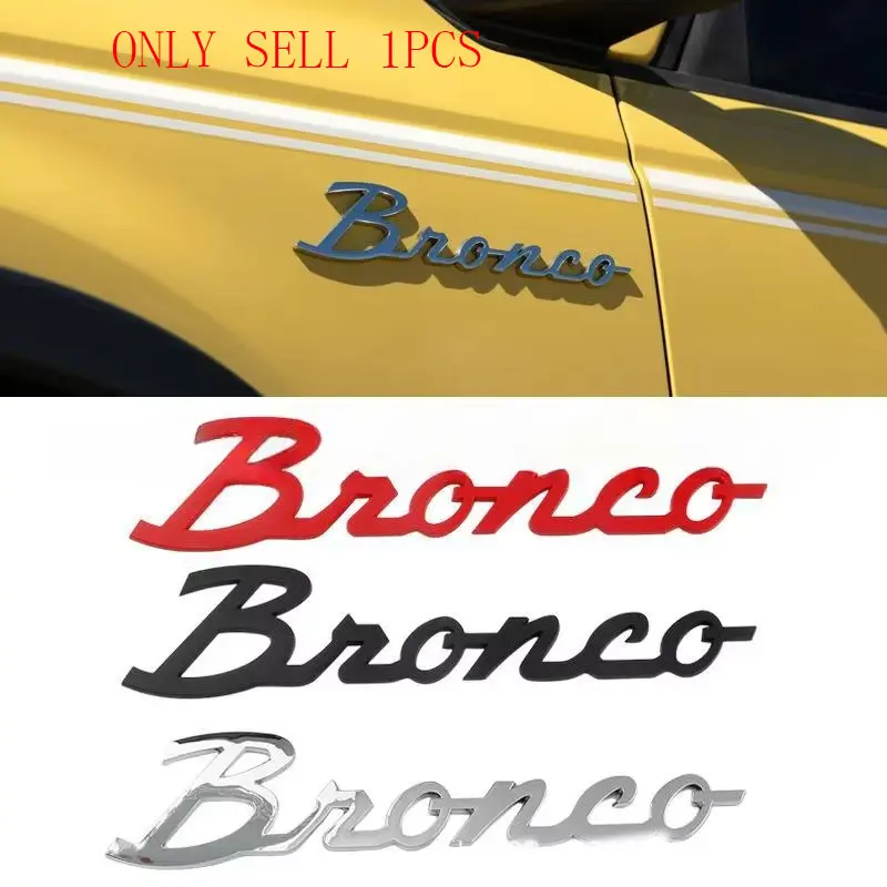 3D Decals Emblems Fender Sticker Tail Label Letters Badge Car Style for Bronco Sport 2021-2023 Decoration Car Accessories