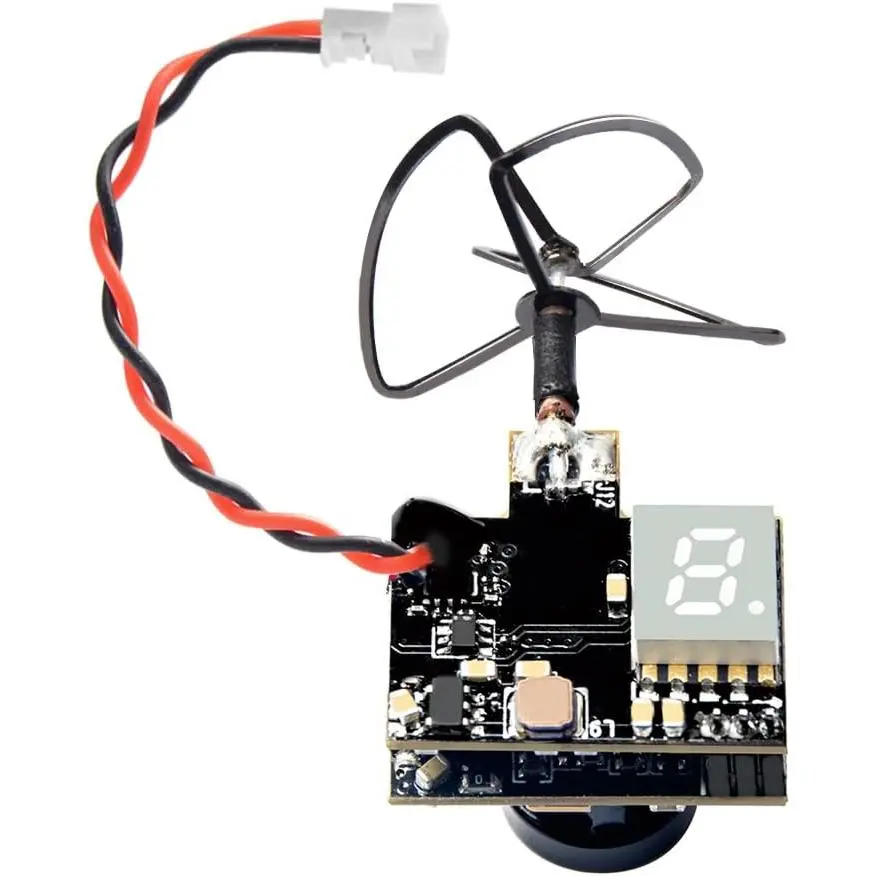 WT03  FPV AIO 600TVL Camera 5.8G 25/50/200mW Adjustable Transmitter with Cloverleaf Antenna for Mini Aircraft