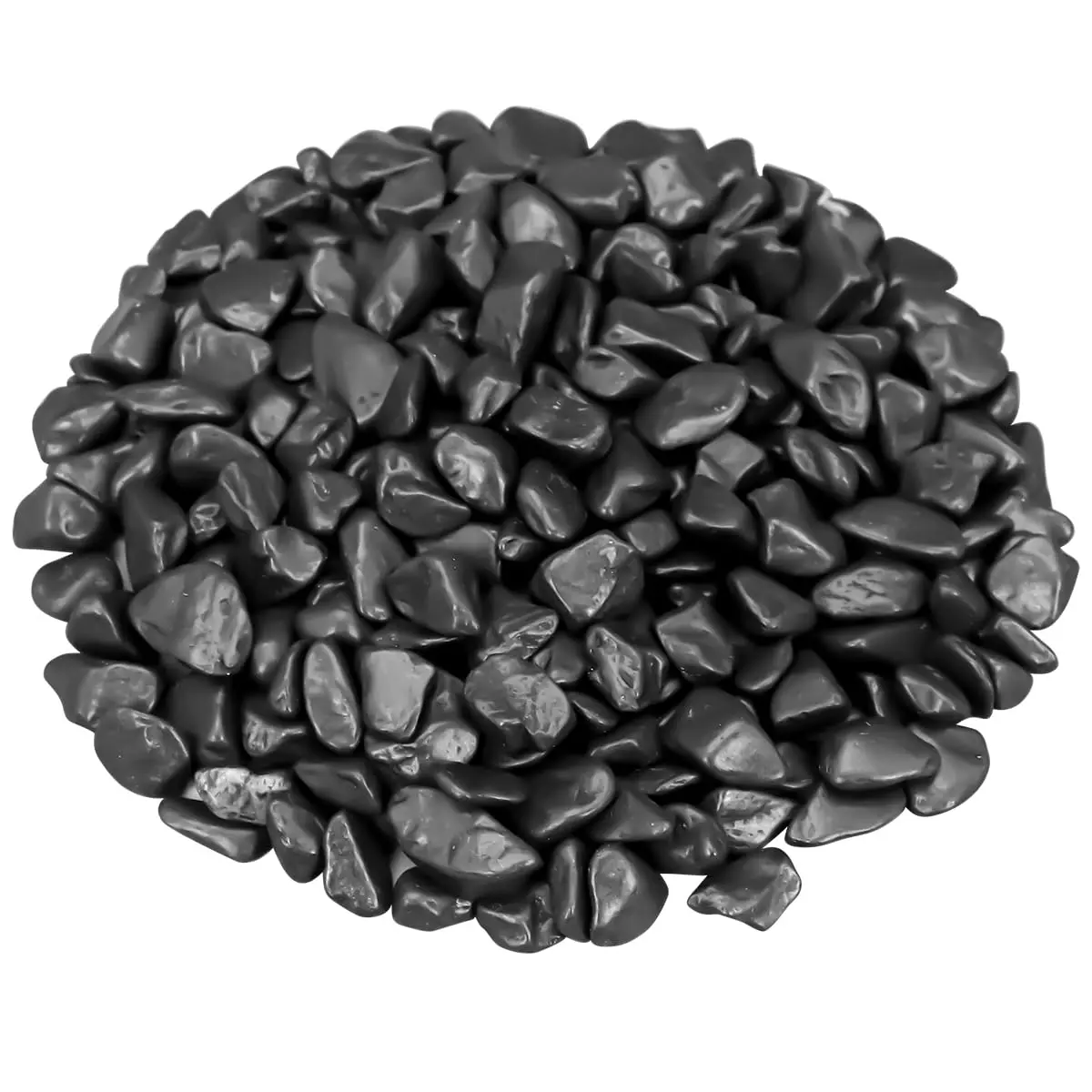 Decorative River Rocks & Landscaping  for Potted  | Smooth Polished  for DIY  Art, Vase Fillers, Aquarium Gravel, and Potted (Black, 1 Pound)