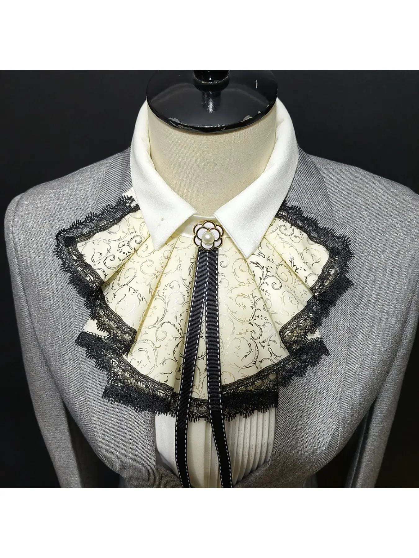 Simple contrasting color rolled edge small collar, detachable neck decoration, fake collar, knitted shirt, versatile collar decoration