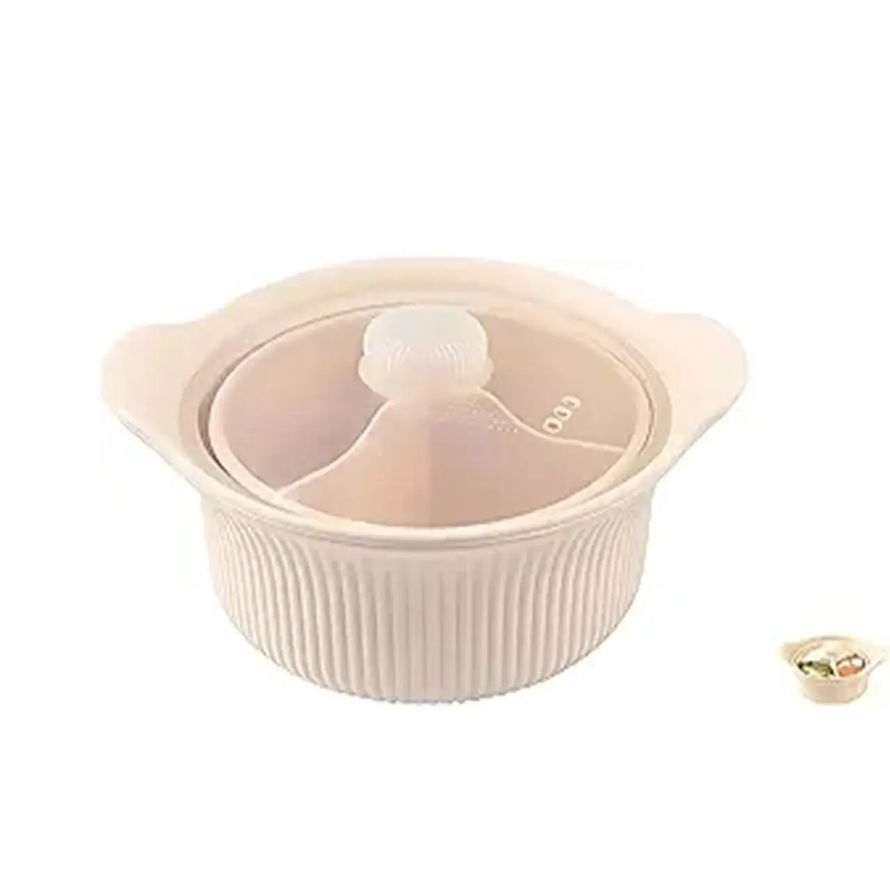 Silicone Microwave Steamer Basket, Compact Lightweight Design, Portable Steamer, Oven and Dishwasher Safe, 4-In-1 Microwave Pot, Easy Clean, Food Grade