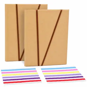 "Our Story" Accordion Scrapbook Album – DIY Foldable Memory Book for Couples, BFFs & Graduates |   Kraft & Black Pages |   Perfect Sentimental Gift