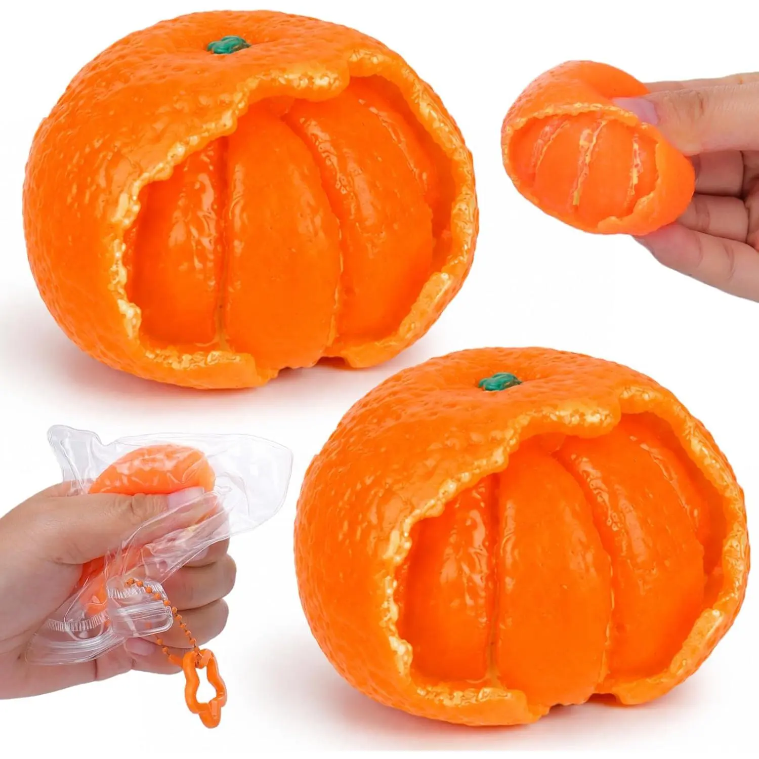 Peeling Orange Squeeze Toy Soft Slow Rising Stress Relief Sensory Toy
