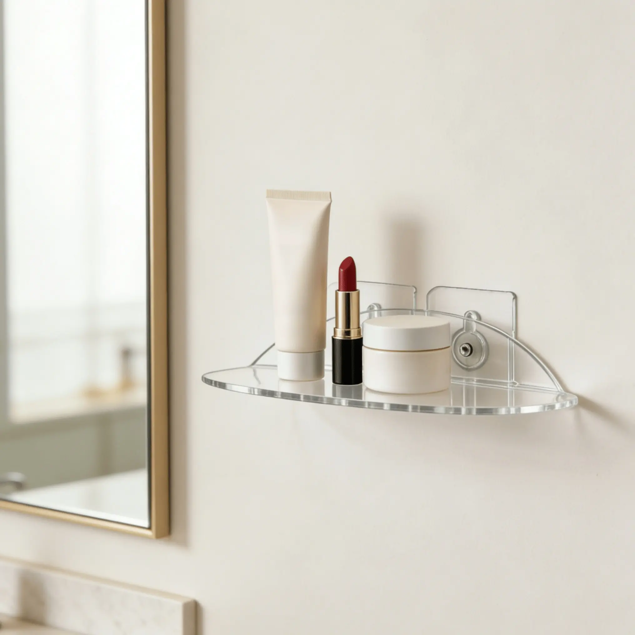 A Set Of Multi-Functional Durable Transparent Wall Mounted Display Stand, Personal And Commercial Wall Mounted Stand, Jewelry Accessories Display Stand, Sundries Storage Stand, Cosmetics Perfume Display Stand, And Display Stand For Organizing Space