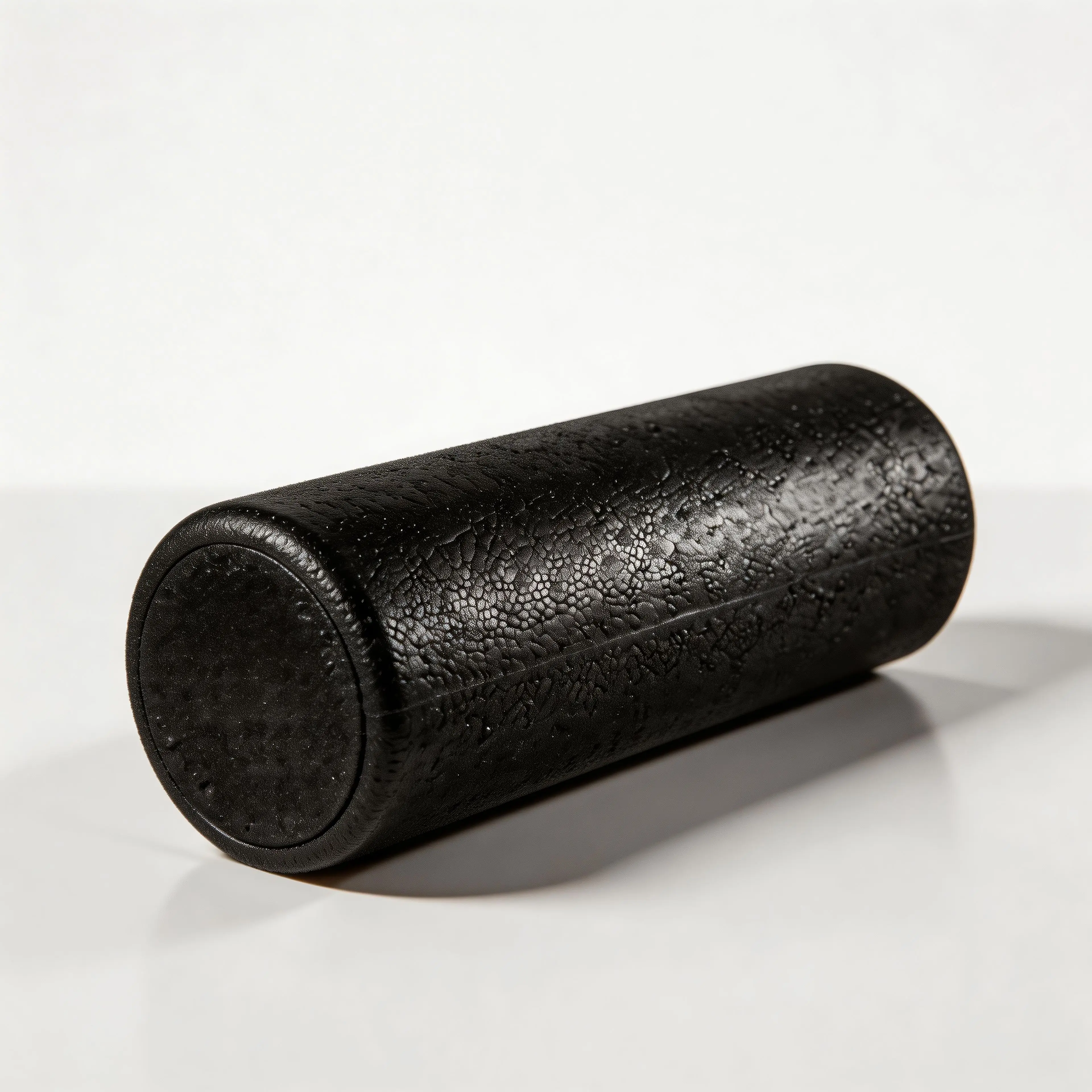 ARCH High Density EPP Foam Roller - Compact for Yoga Fitness, Muscle Relief, Deep Tissue Massage, Myofascial Release, Back Pain Relief, Physical Therapy, Full Body Use (Legs, Neck), Travel-Size Black Solid Roller