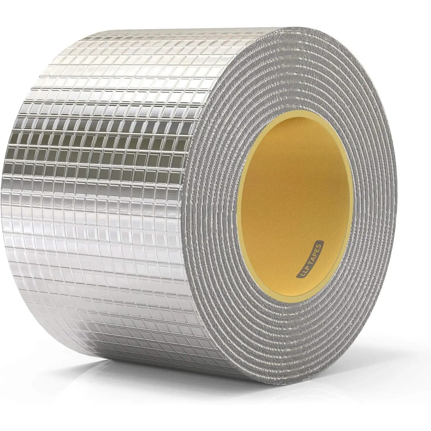 LLPT Aluminum Tape 4 Inch x 16.5 Feet Waterproof Leak Sealing Tape for Roof Flashing RV Roof Patching Window Gutter Leak Repair (AB436)