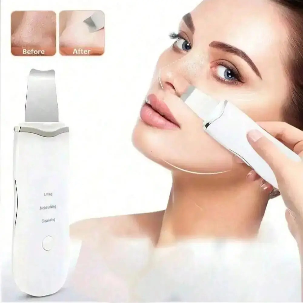 Home Ultrasonic Skin Care Tool, Multi-Mode Facial Cleanser, USB Rechargeable Portable Device, Silicone Cleaning Head, Daily Skincare Kit