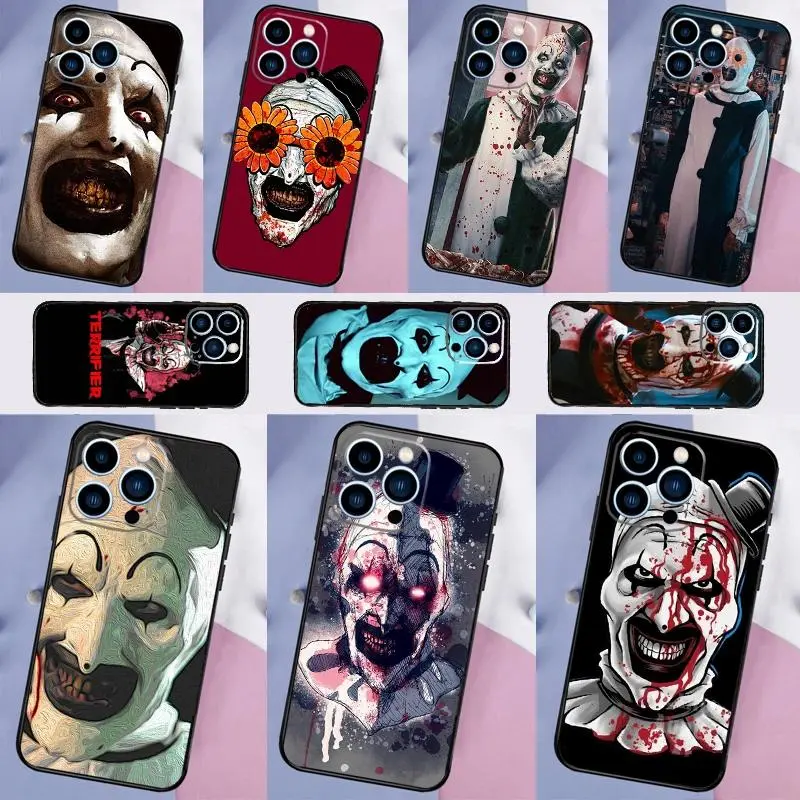Horror Movie Terrifier Case For iPhone 17 Pro MAX Air 16 15 14 13 12 11 Pro MAX Soft Cover