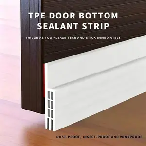 Door Bottom Seal Strip, Soundproofing Draft Stopper, Adhesive Door Gasket, Bedroom Wind Barrier, Easy to Install, Effective Leak Prevention