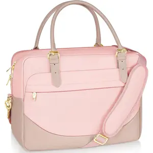 Laptop bag, 15.6inch computer briefcase case, large capacity waterproof cute crossbody bag, suitable for teenage girls, school, university, office, travel gift