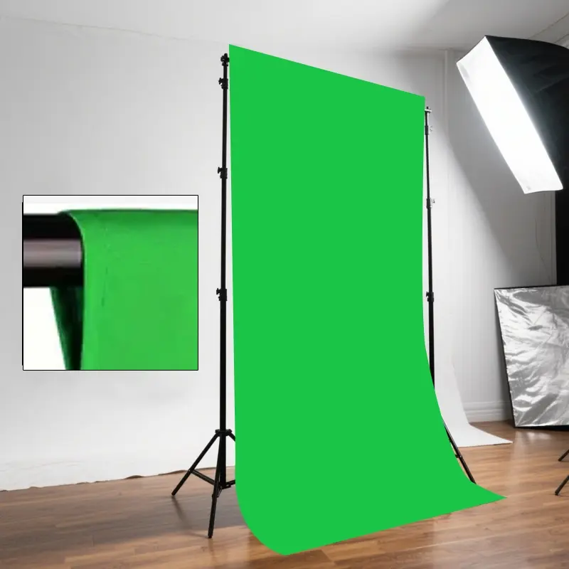 Green Background Cloth - Portable photography background cloth for media, photography, and live streaming, suitable for home videos, meetings, and games (excluding stands), professional live streaming background cloth, Background Supplies