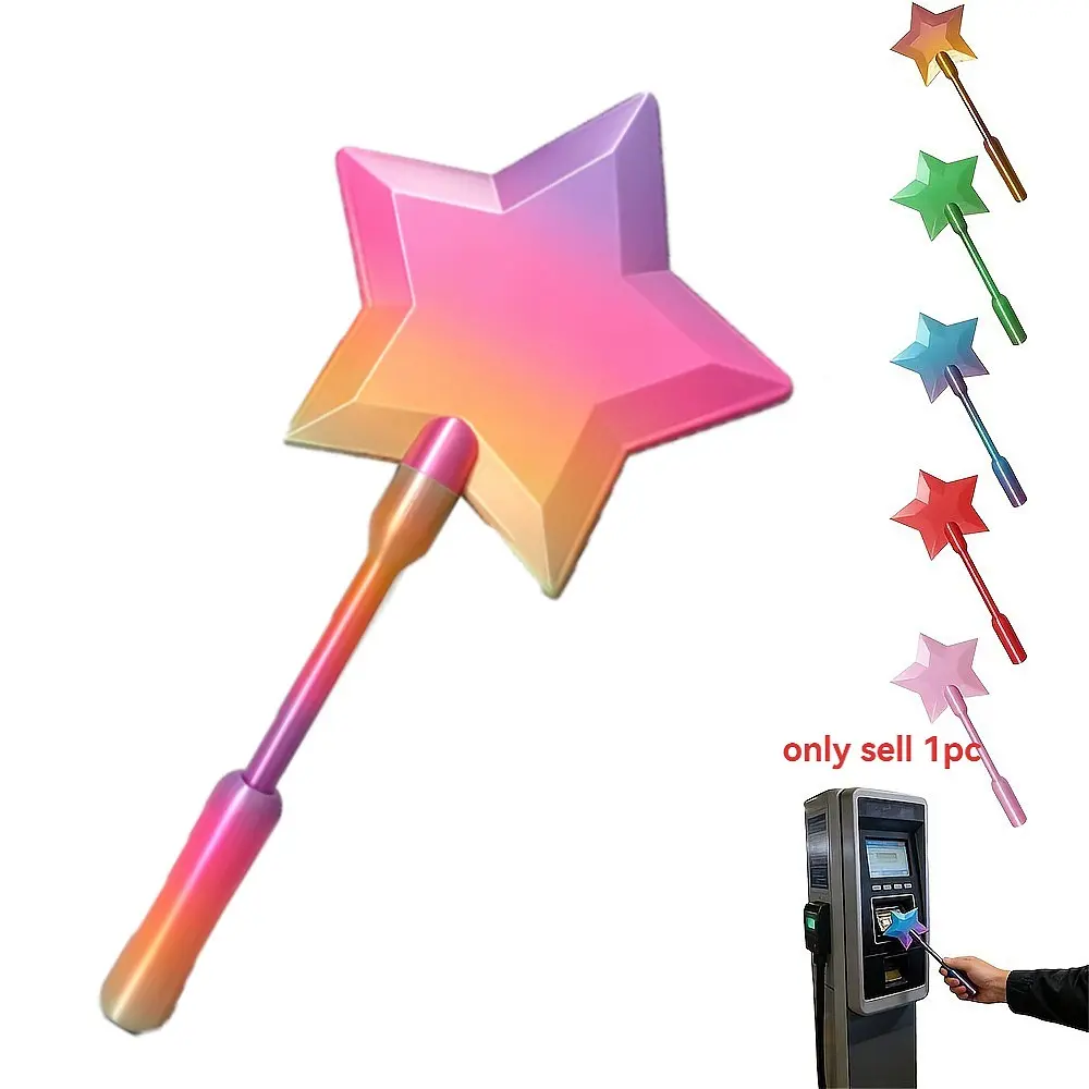 Tap to Pay Star 3D Printed Wand, Upgrade Spiral Interface, Non-Contact Payment Card Holder, Digital Payment Stick, Fun Gift for Magicians