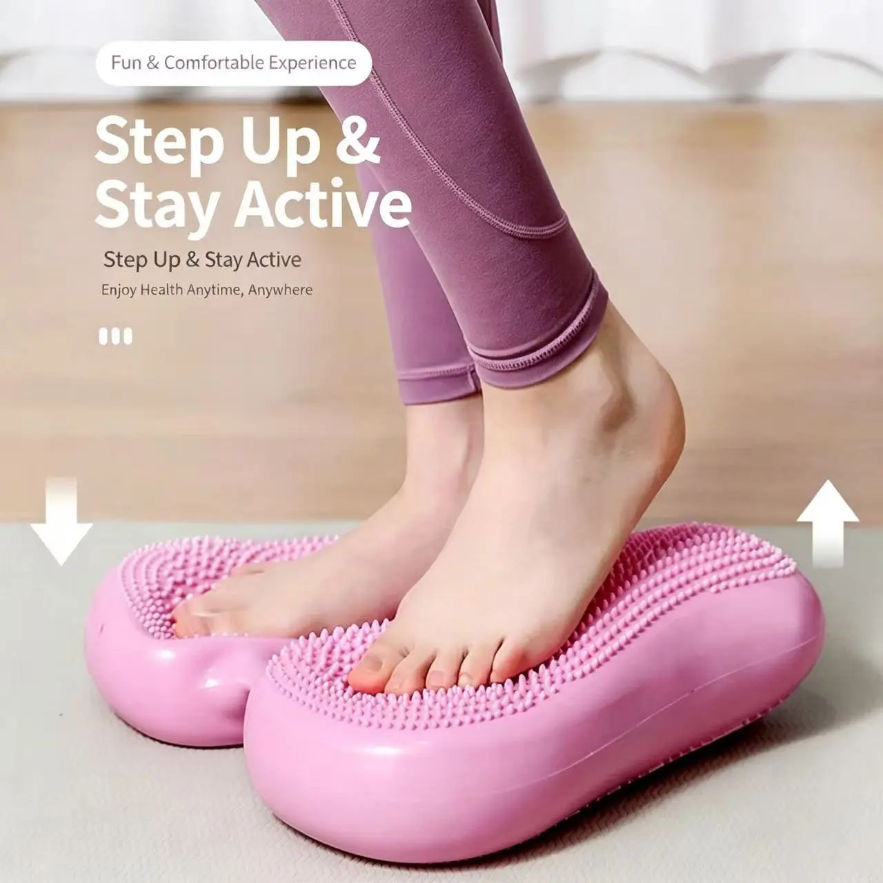 Inflatable Step Aerobics Machine, Aerobic Stepper, Home Gym Equipment, Full Body Workout, Yoga, Arm and Leg Massager, Women's Fat Burning Exercise Tool