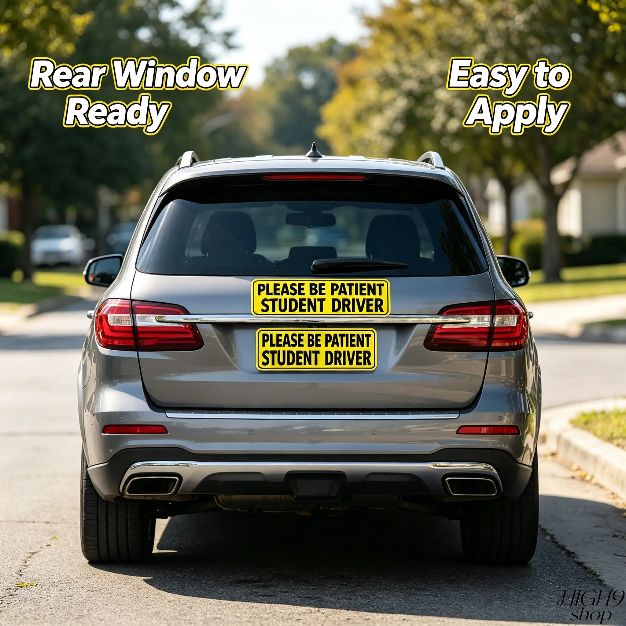 Student Driver Car Stickers, Waterproof New Driver Warning Decals, Funny Rookie Driver Vehicle Bumper Stickers, Weatherproof Auto Decor for Learner Drivers, Car Exterior Accessories