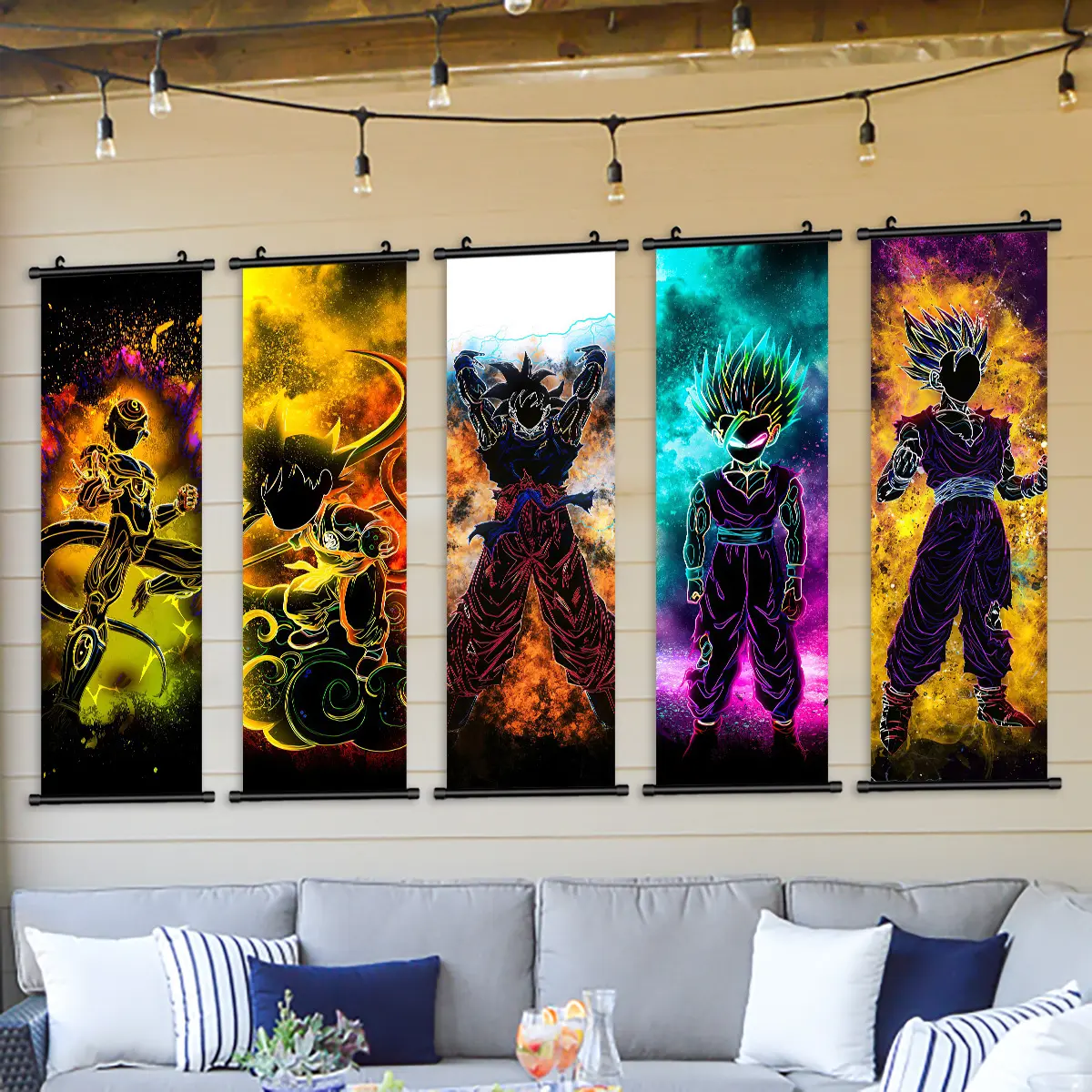 Cool Anime Character Posters, Cartoon Patterns, Modern Art Wall Decor, Wall Prints, Bedroom Poster, Home Decoration, Waterproof Printing