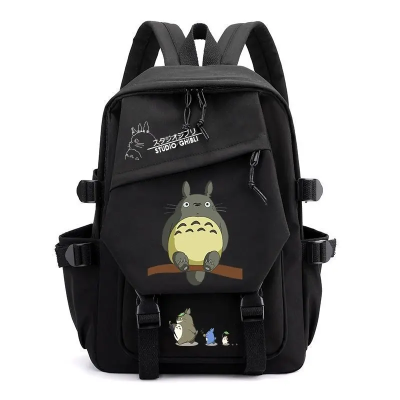 My Neighbor Totoro Backpack, Studio Ghibli Anime Character Student School Bag, Cartoon Laptop Travel Backpack for Teens, Casual Campus Daypack