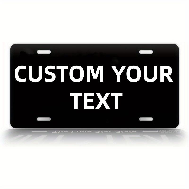 Customized Texa Black License Plate - Personalized TX Auto Tag - For Car Enthusiasts -  Perfect Gift for Car Owners Automotive Truck mothersdaygift