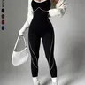 Women's Seamless Knitted Sports Jumpsuit, Yoga Activewear Jumpsuit, Stretchy Workout and Yoga Jumpsuit for Pilates, Fitness and Daily Wear Workout Jumpsuits