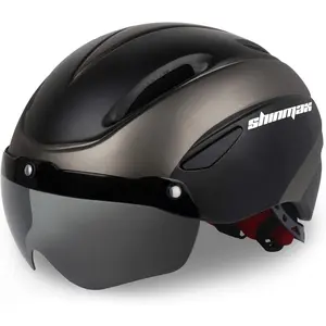 Bike Helmet for Men Women, Bicycle Helmet with Detachable Magnetic Goggles Adjustable for Adult Road Biking Mountain Cycling Helmet