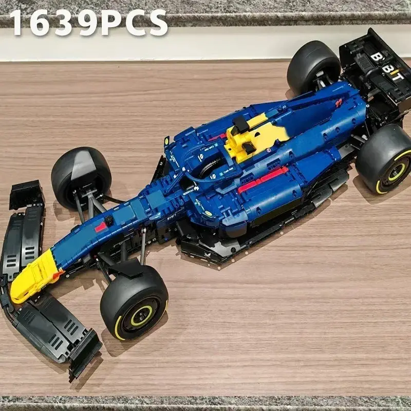 New 1639 Pieces F1 Racing Block Toy Set, Adult and Child Building Blocks Gift, Boy Girl Birthday Present, Fun Educational Playset