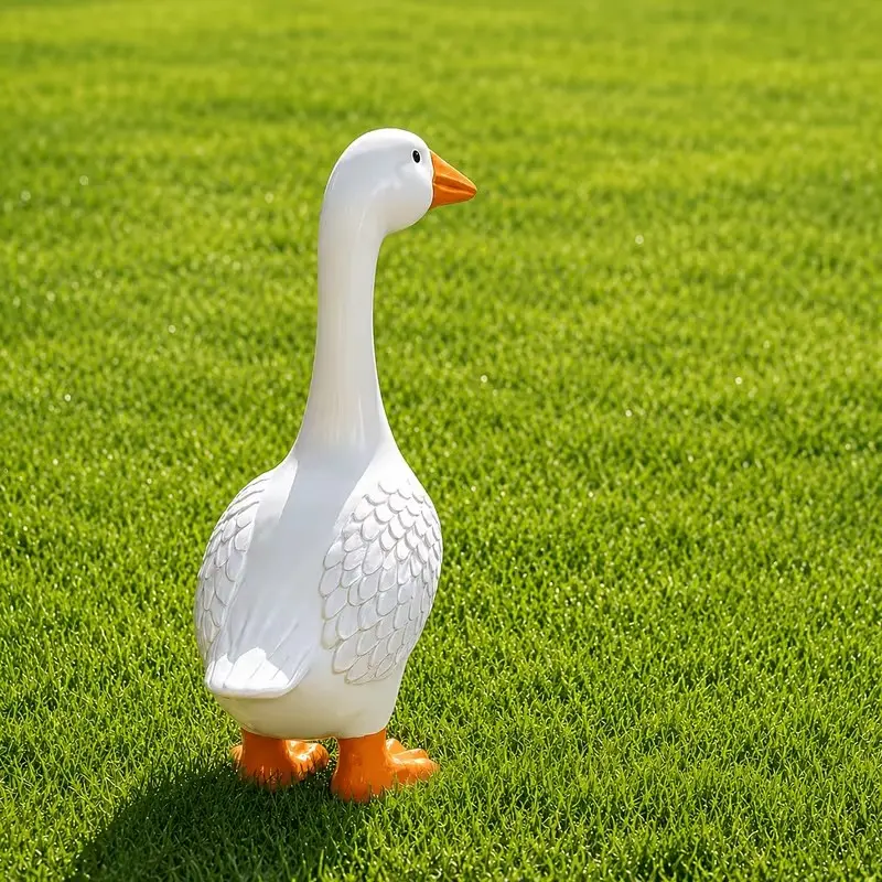 Garden Goose Statue, Weather Resistant Resin, Outdoor Figurine for Lawn Yard Patio, Farmhouse Decor, Porch Decor, Durable Garden Ornament