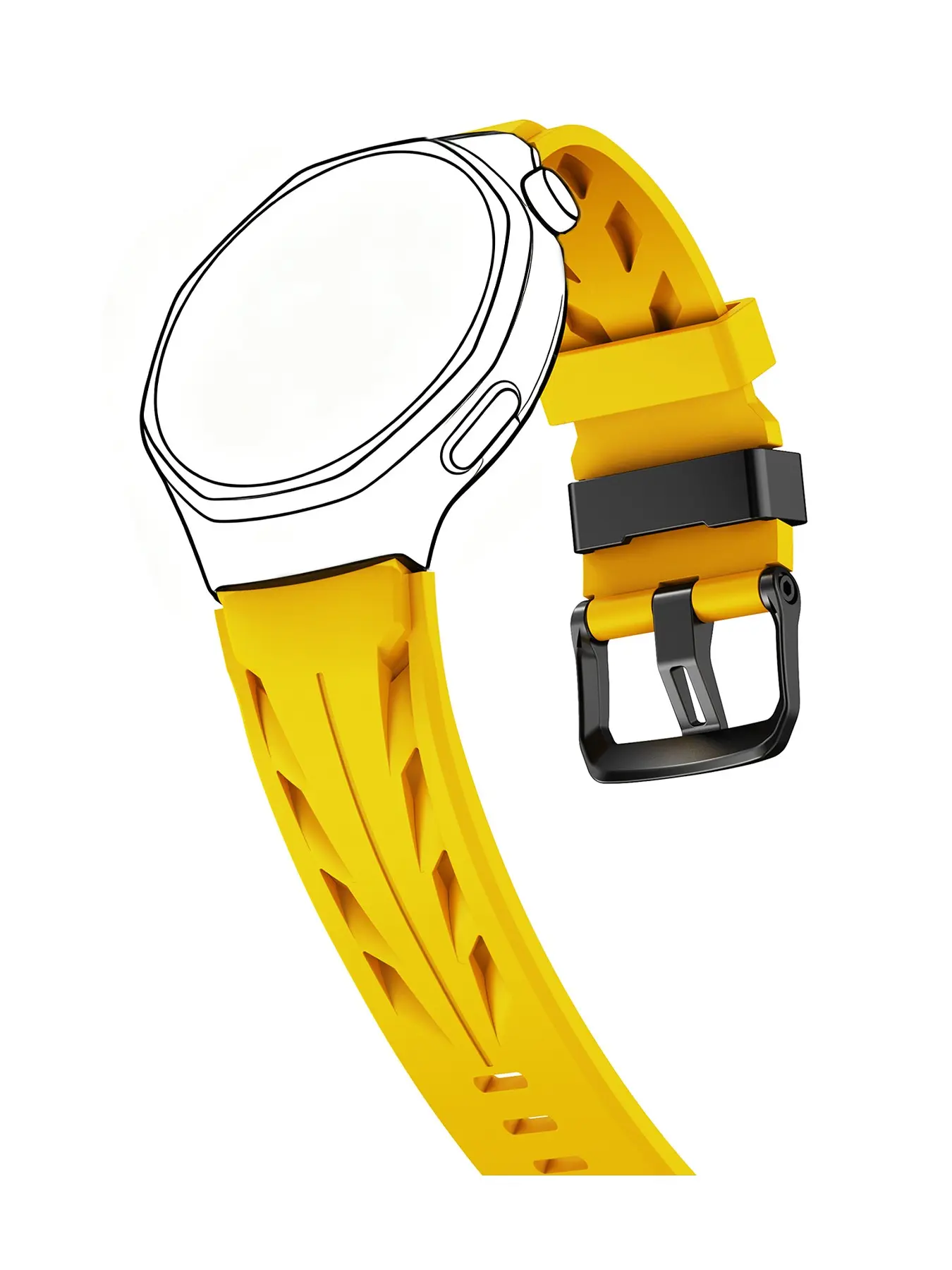 General 20mm/22mm Silicone Replacement Strap, Compatible with Samsung, Huawei, Garmin, Redmi, Xiaomi, Fossil & More. Breathable Sweatproof Sport Wristband, Easy to Clean Durable Replacement Strap for Workout Running Outdoor Daily Wear, Unisex,1PC