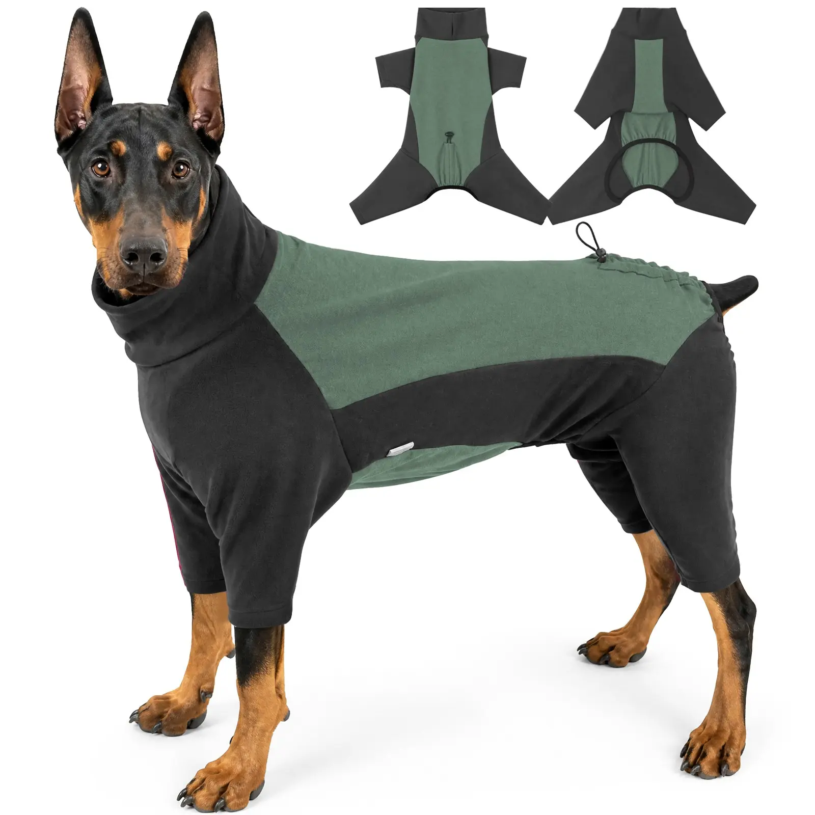 Dog Winter Home & Multi-Scene Warm Sweatshirt, Full Body Warm Bodysuit, Multiple Sizes, Ideal for Cold Weather Pet Clothing