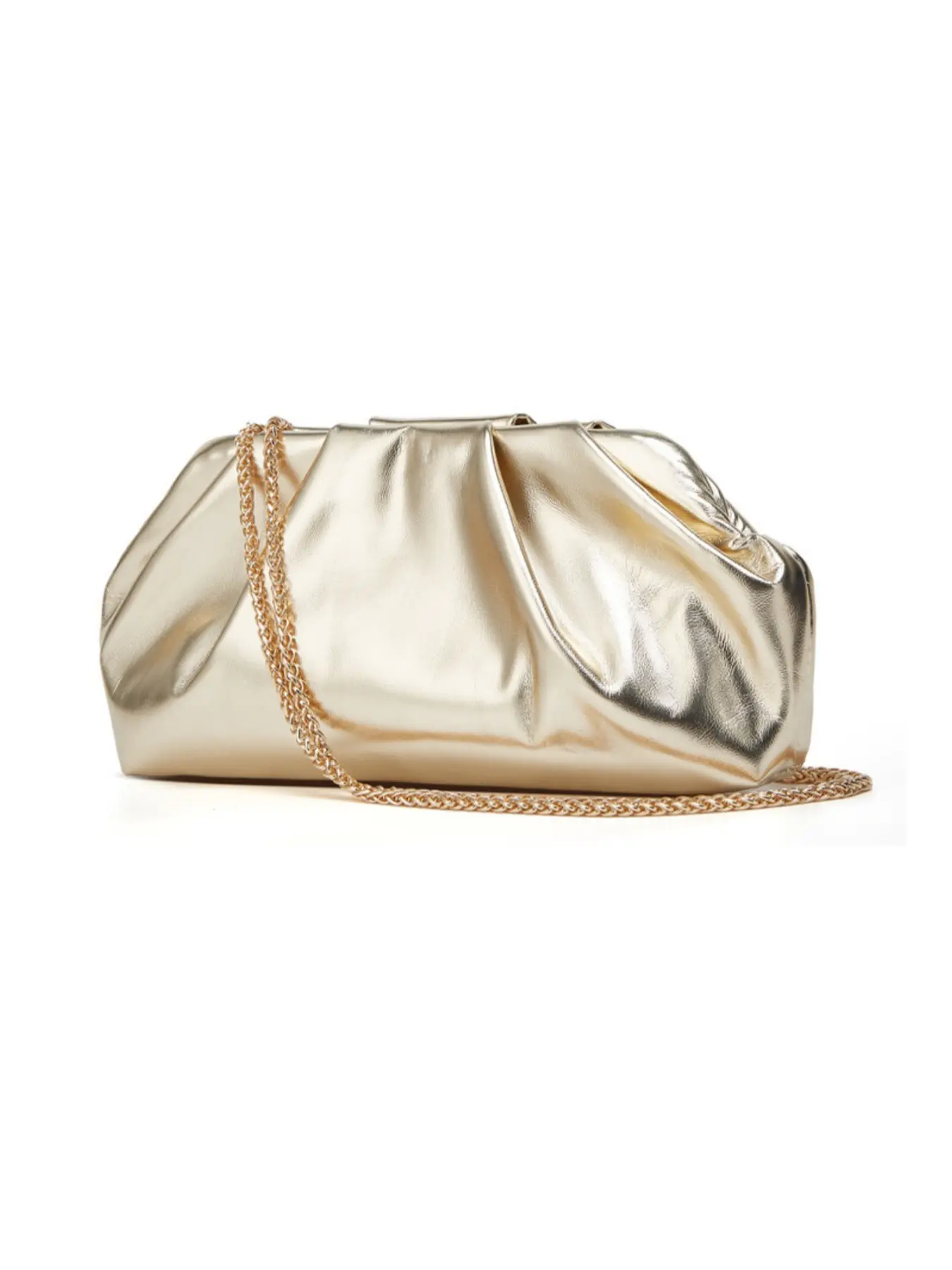 Silver Color Envelope Clutch, Elegant PU Handbag, All-Seasons Plain Design, Perfect for Weddings, Parties, Business Events