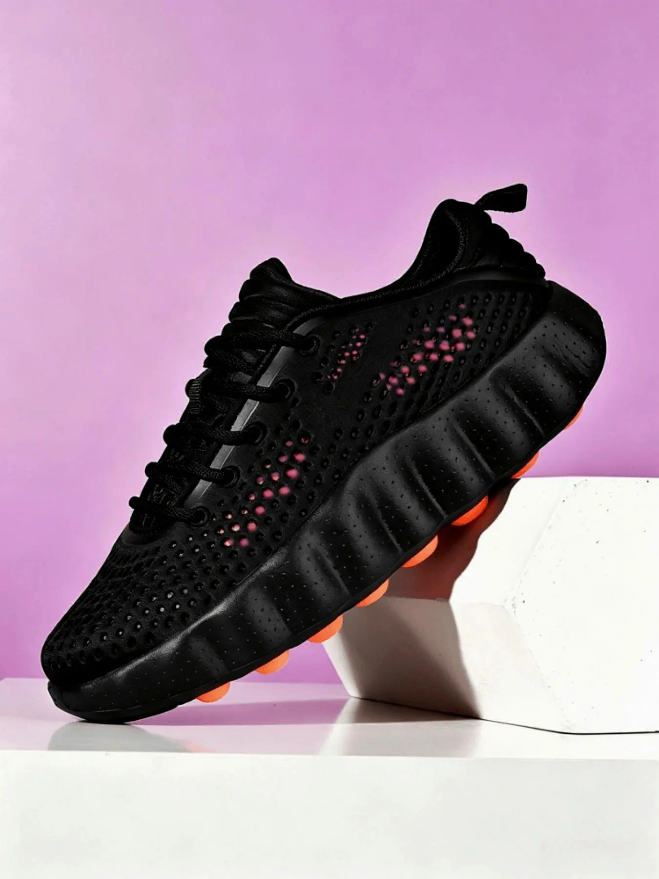 Multi-color Unisex Workout Sneakers, Athletic Running Shoes, Colorblock Running Shoes, Sporty Running Shoes, Breathable Mesh, Foot massage columns for foot relief, ideal for walking training & daily commute