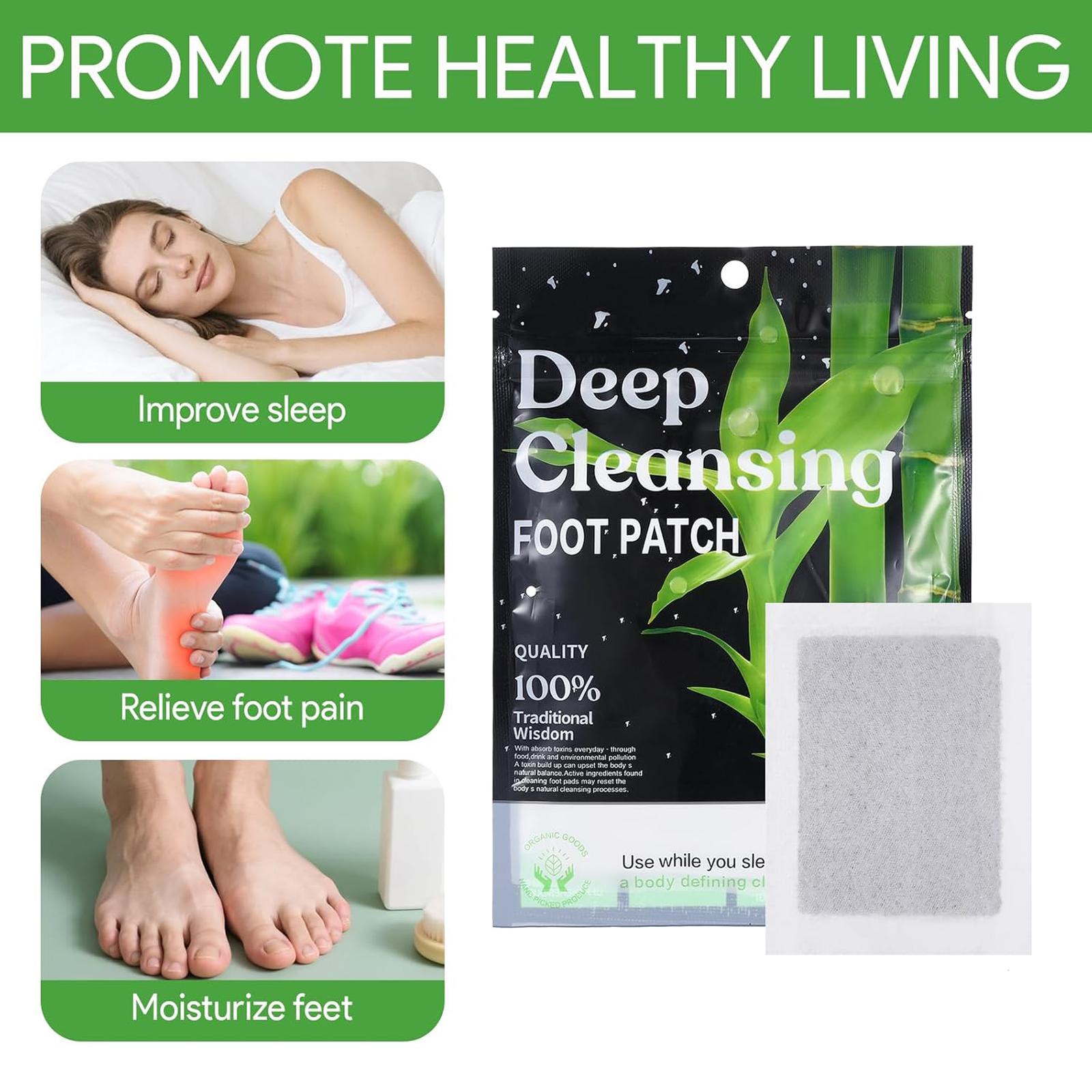 Detox Foot Pads,Good Night,Cleansing,StressRelief,Pain Relief Variants with Bamboo Vinegar,Bamboo Charcoal,Ginger & Mugwort.