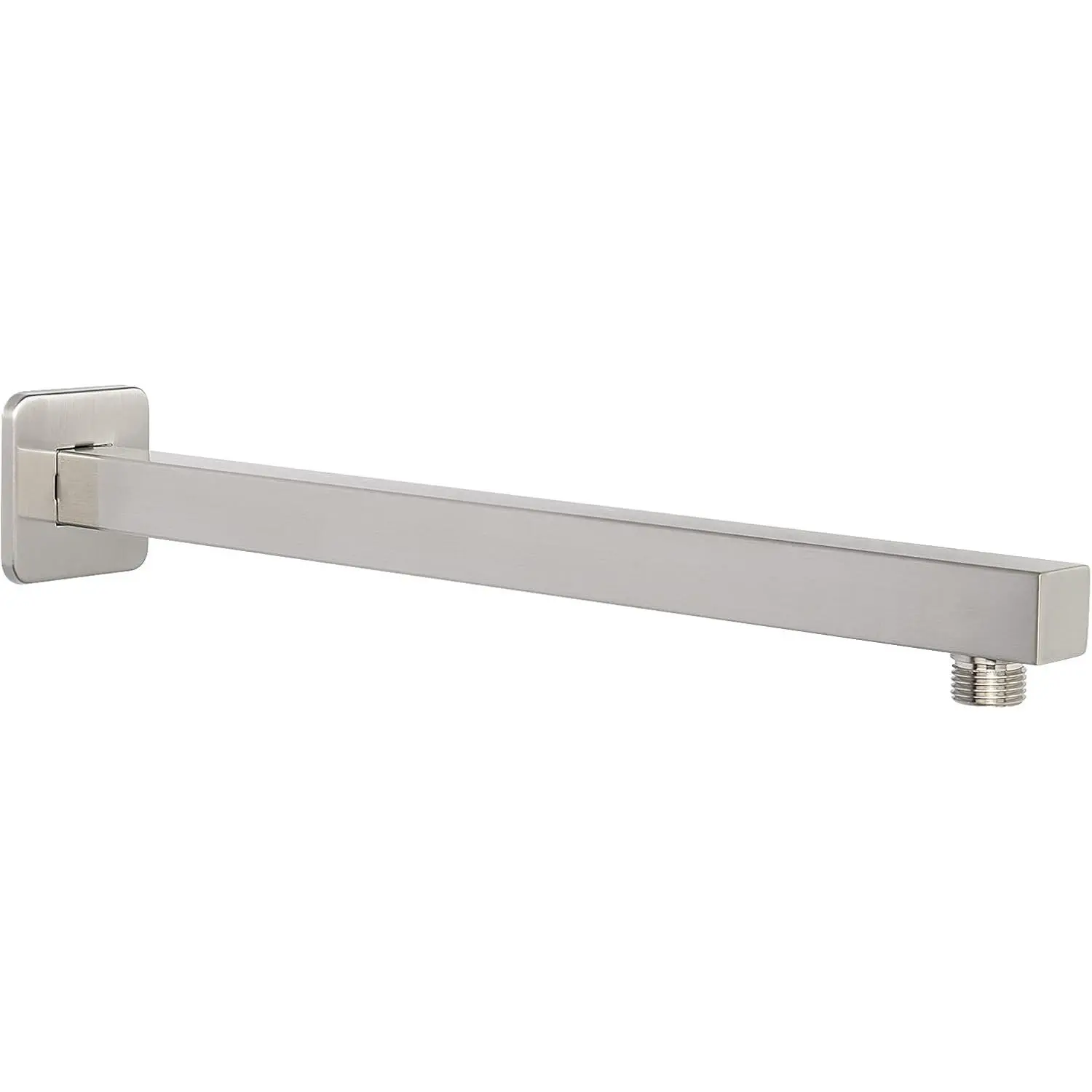 Shower Arm, Rain Shower  Extension Extender, With Flange and Teflon Tape, Made of Thicken Stainless Steel for Bathroom Rainfall Shower (16 Inch, Brushed Nickel)