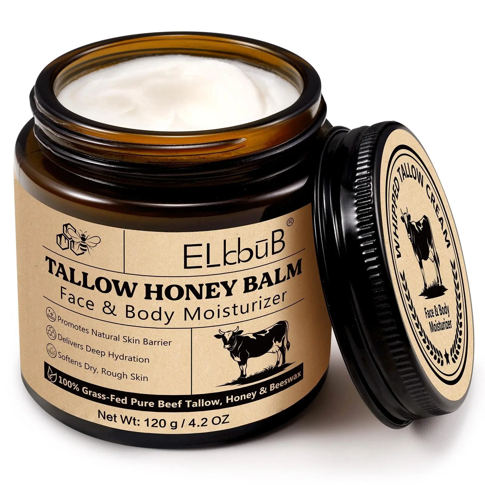 120g Honey Butter Deep Moisturizing Cream Body Care Moisturizer: Provides intense hydration and is rich in vitamins and other nutrients, making it easily absorbed by the skin. With a sweet fragrance, it is suitable for all skin types.