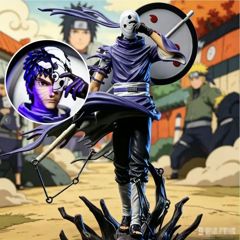 Naruto Shippuden Ten Years One Hundred Endurance Series Sharingan Uchiha Sasuke Action Figure Model Anime Collectible