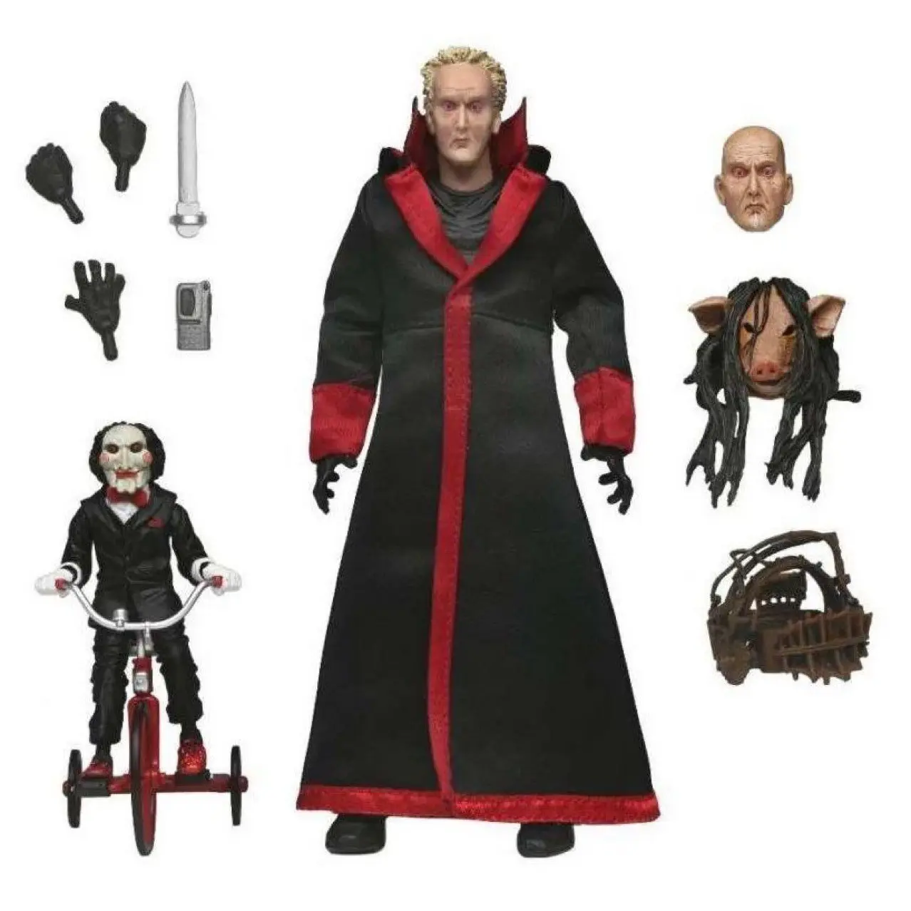 Neca Saw Horror Robe Robe Leatherface Luxury Edition 7 Inch Action Figure Collectible Model, Halloween Christmas Gift Decorative Piece