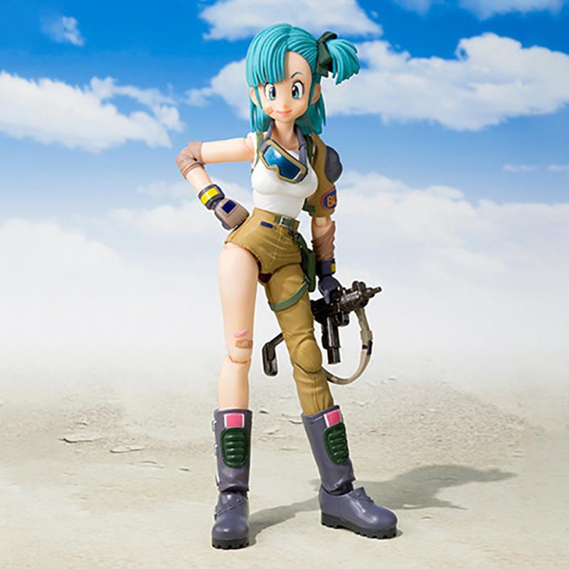13.5cm Anime Figure Bulma, Articulated PVC Collectible Doll, SHF Childhood Model Toy