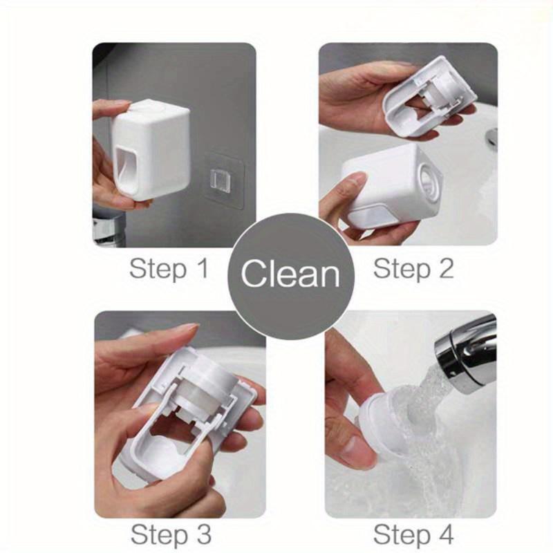 Automatic Toothpaste Dispenser, 2 Counts Wall Mounted Toothpaste Squeezer, Toothbrush Holder, Bathroom Accessories, Bathroom Tools