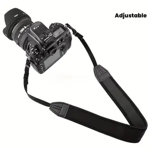 Universal Camera Strap, Thickened Anti-Slip Adjustable Elastic Shoulder Band, Pressure-Relieving Back Support, Suitable for Canon Nikon Sony Fujifilm Olympus DSLR Camera Additions, Camera Accessory