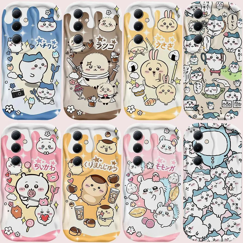 Chiikawa Art Soft Silicone 3D Wave Phone Case - Durable, Personalized, Fade Resistant, Aesthetic Japan Comics Design, Cute Protective Phone Accessory for iOS Devices (iPhone 17 Pro Max,16,15,14,13,12,11,Plus,Pro,Max,XS,X,XR,SE,Mini,8,7), Cute Phone Access