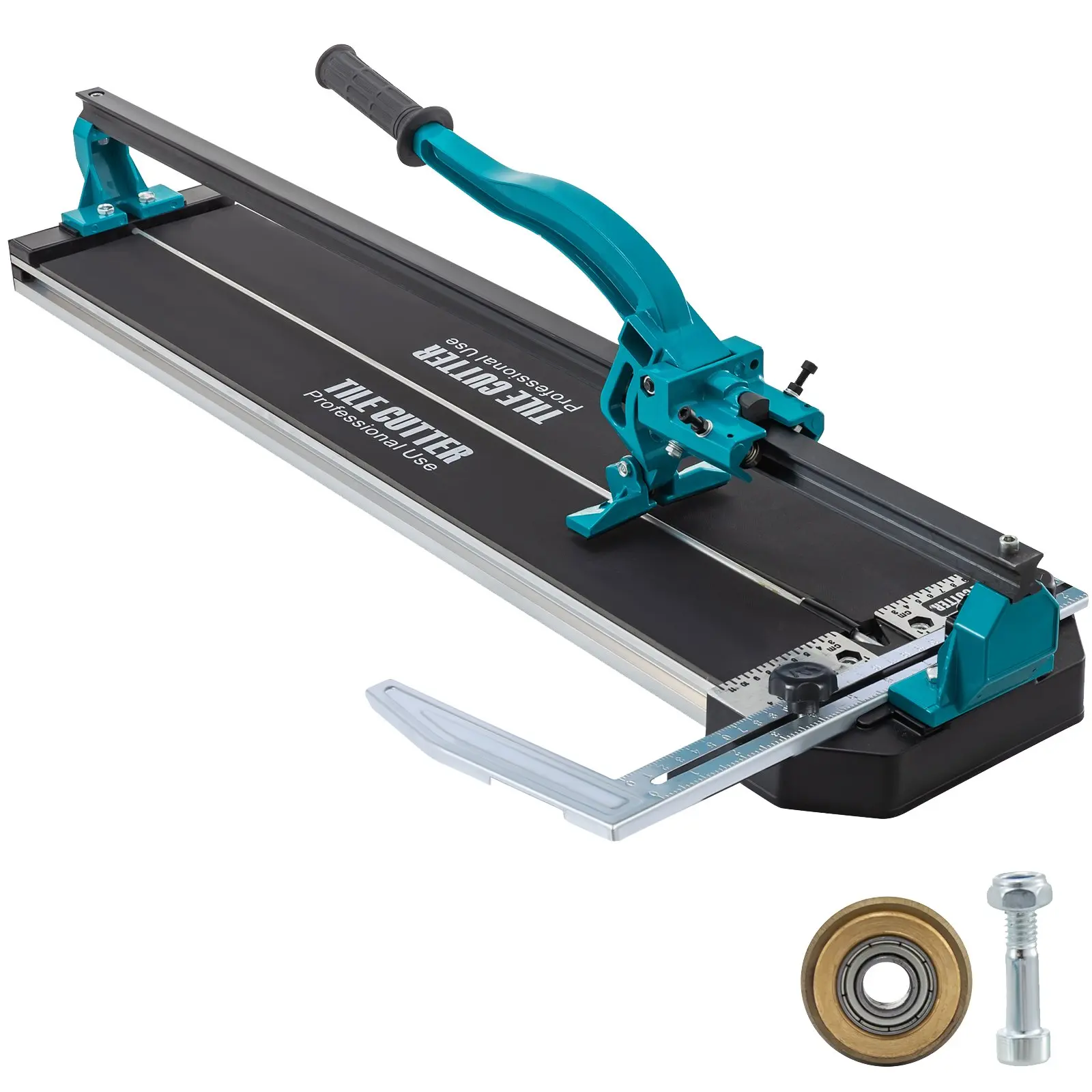 VEVOR Tile Cutter 31 Inch, Manual Tile Cutter Single Rail with Precise Laser Positioning, Alloy Cutter Wheel with Ergonomic Handle, Accurate Rulers, For Large Tile 0.24-0.59 Thickness