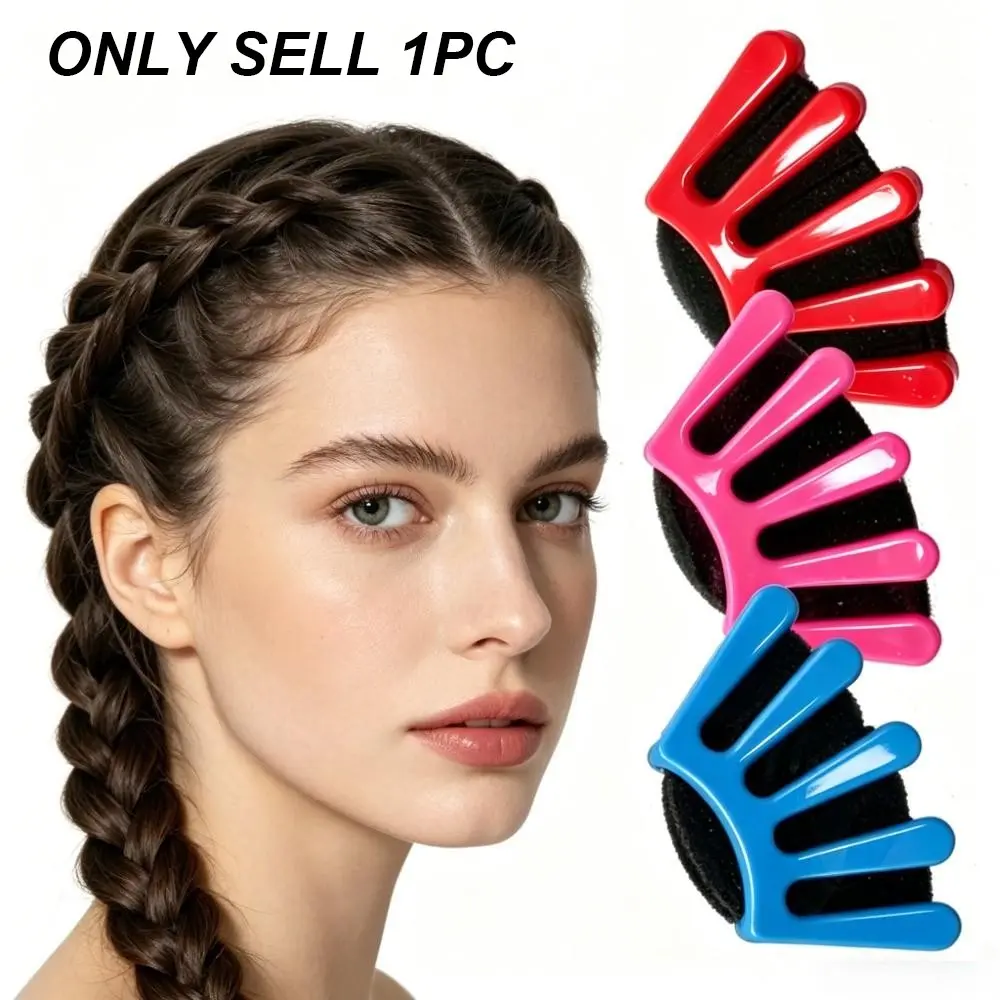 Hair Styling Tool Braiding Bun Maker 1PCS Quick French Twist Plait Roller Sponge Wave Hair Shaper Clip Fashionable Style for Women Girls Wedding Party Daily Hairstyle Heatless Styling Tools