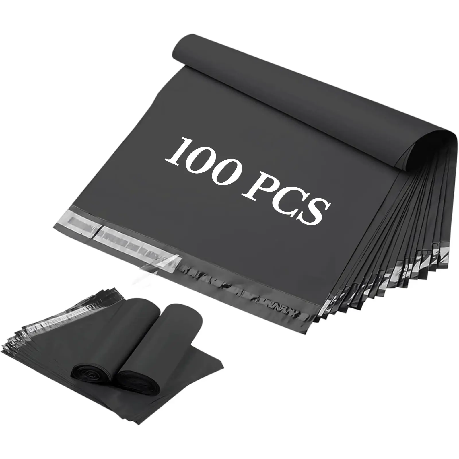 Poly Mailers Black 100 Pack Shipping Bags,10x13 Inch,Packaging Envelopes for Small Business, Boutique, Clothing