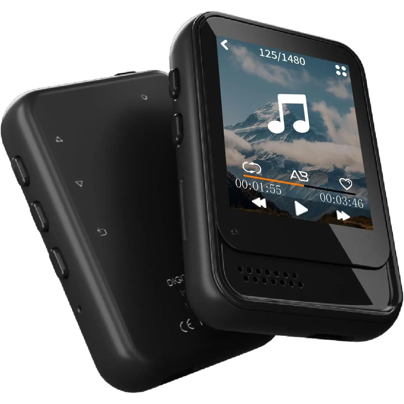 MP3 Player with ,Mini MP3 Player with Speaker,-in  SD Card Slot,Portable  Player with FM Radio,Video,Voice Recorder,Earphones, for , and Gifts,Max 512GB Expand