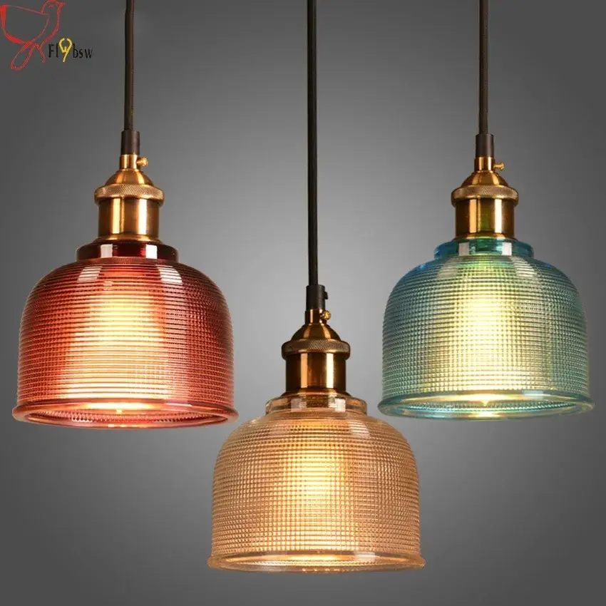 Vintage Vertical Glass Pendant Light, 1.2m Adjustable Chain Industrial Style, E27 Iron Ceiling Lamp, Kitchen Island, Cafe, Bar Decor