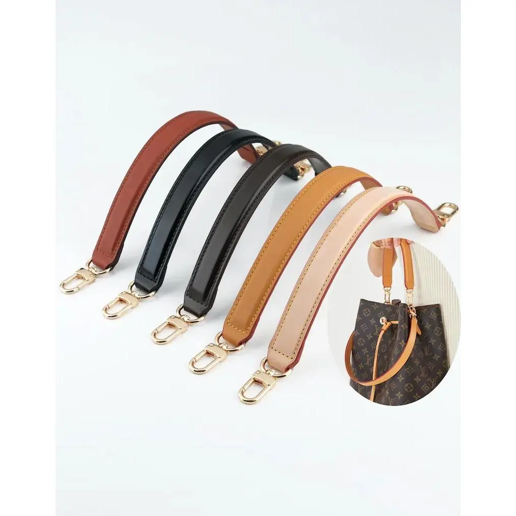 Genuine Vachetta Leather Replacement Strap Set for Noe & Neo Noe Bags – Shoulder Strap & Top Handle Upgrade