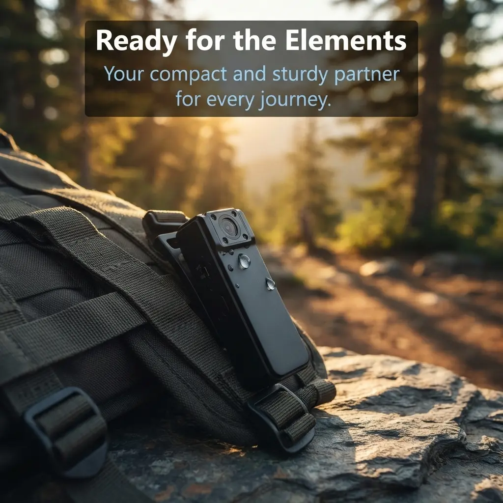 Capture Outdoor Moments Easily! Rotatable Lens Sports Body Cam, Ready To Use With Included 16G Memory Card